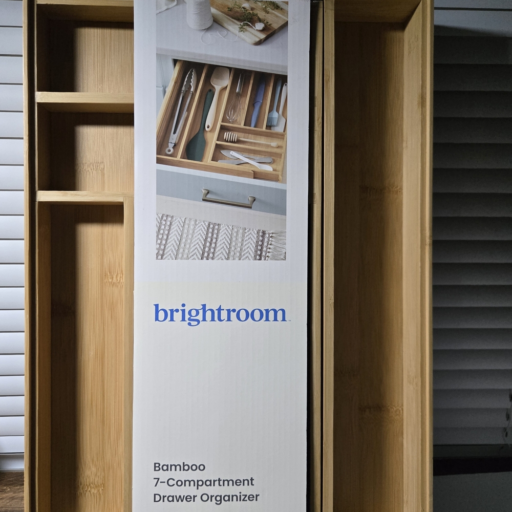Bamboo‎ Drawer Organizer - Natural Finish Brightroom